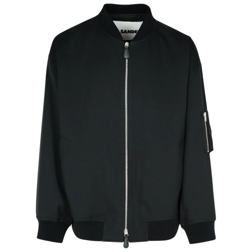 Jil Sander Black Polyester Jacket Black Bomber