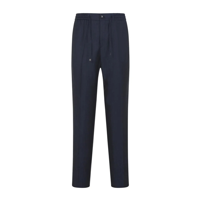 Etro Anzugshose Straight-Leg Trousers With Tailored Fit Blue