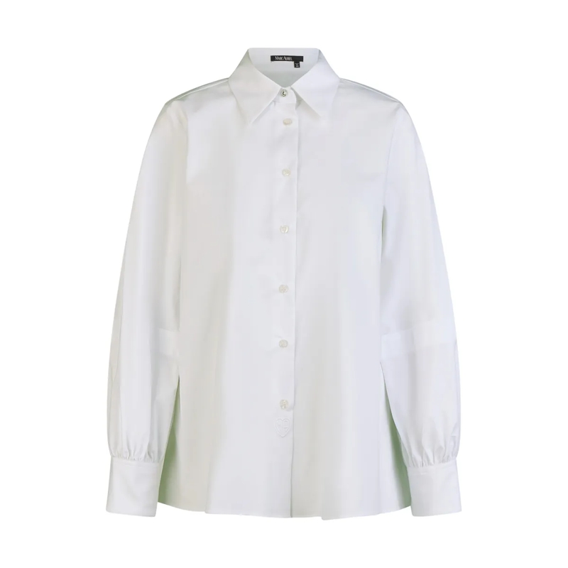 Marc Aurel Bluse Oversize Hemd weiss