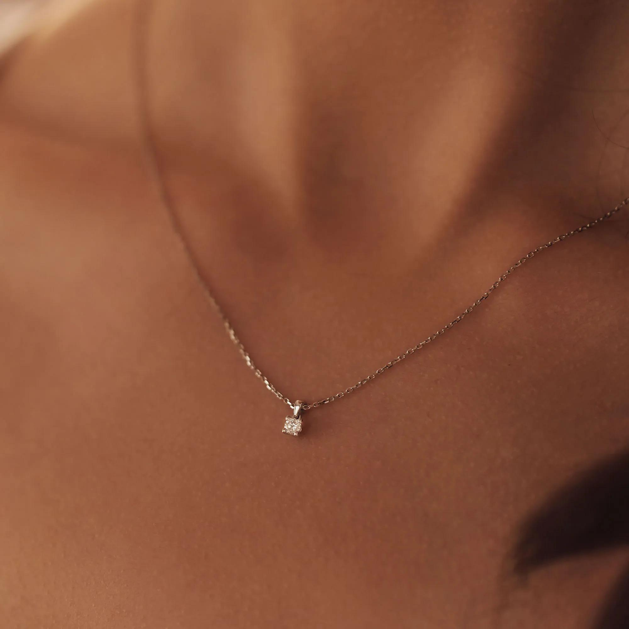 Thumbnail - Isabel Bernard Halskette - De la Paix Celesse 14 karat necklace  diamond 0.0 - Gr. unisize - in Silber - für Damen