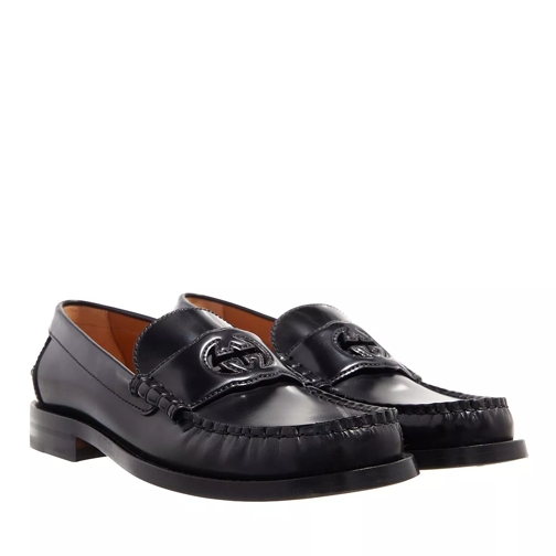 Gucci GG Loafers Leather Black Loafer