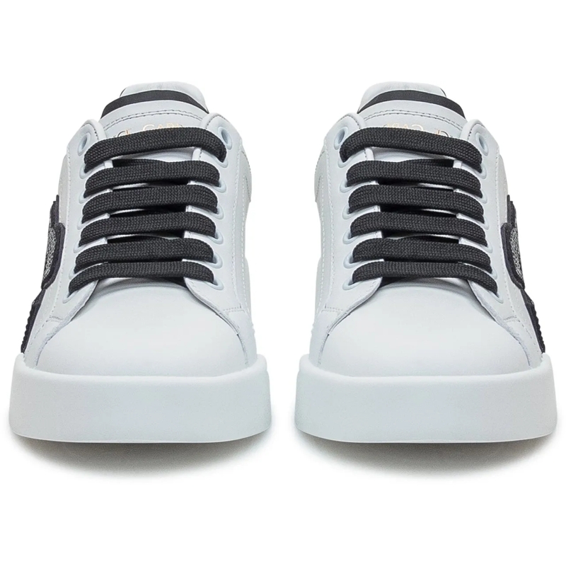 Dolce&Gabbana Low-Top-Sneaker Portofino Light Leather Sneakers With Dg Logo White(Image 10)