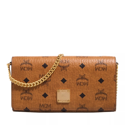 MCM Sac à bandoulière Aren Vi Crossbody Mni Co Cognac