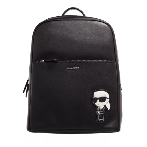 Karl Lagerfeld Ikonik Leather Backpack Black Ryggsäck