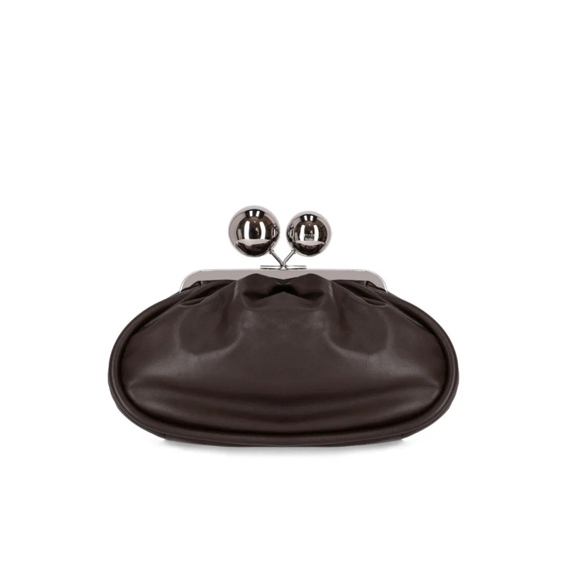 Max Mara Clutch Pasticcino Milvanew Medium Dark Brown Clutch Brown