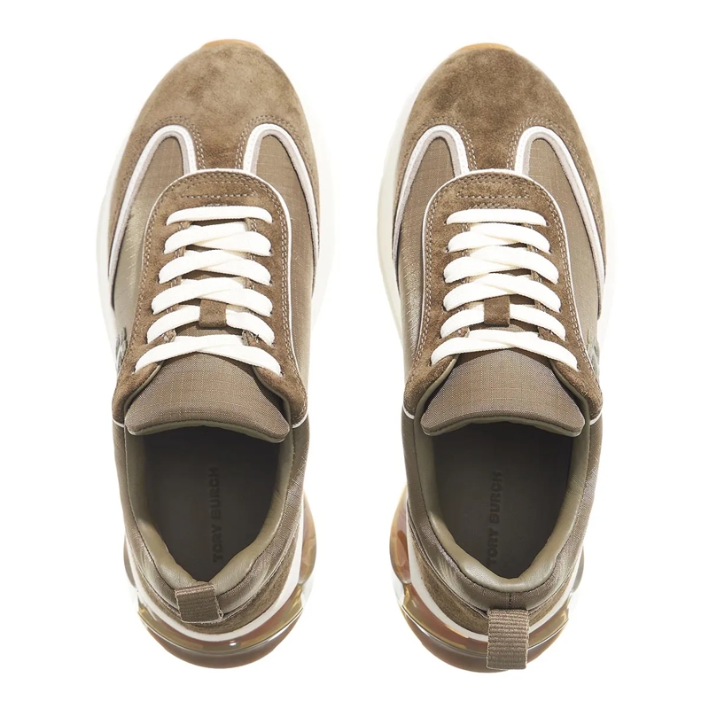 Tory Burch Low-Top-Sneaker Good Luck Bubble Trainer Dark Olive / Dark Olive/ Aneto(Image 6)