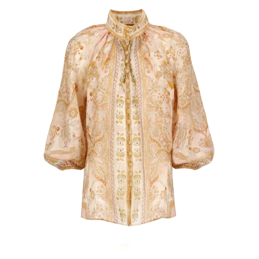 Zimmermann Blouses Acacia Billow Blouse Neutrals