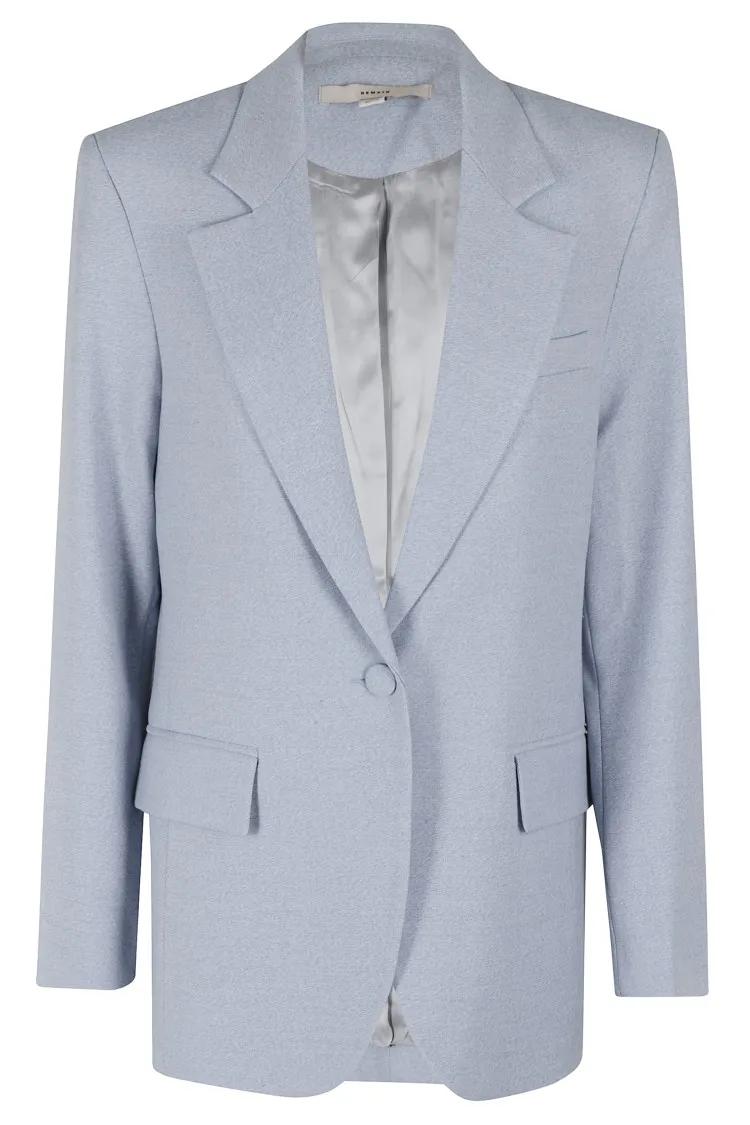 Thumbnail - Remain - Cropped Sleeve Blazer - Größe 36 - blau