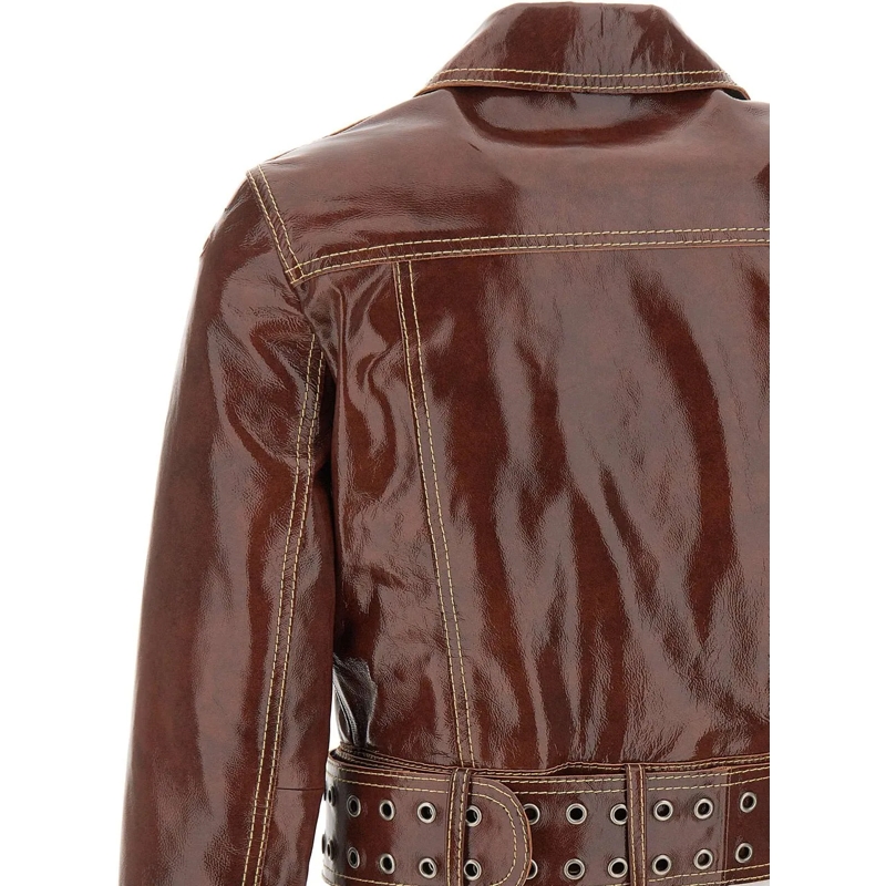 Diesel Veste en cuir Jackets Brown braun(Image 5)