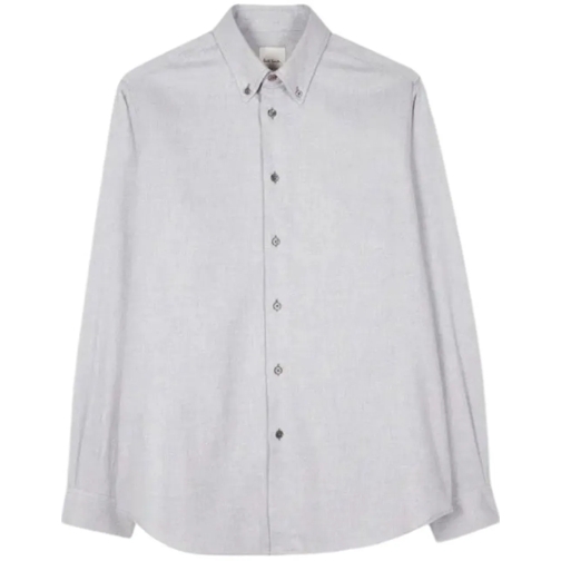 Paul Smith Hauts décontractés Chemise gris perle flanelle M1R 546Y N02126 72 Pau grau