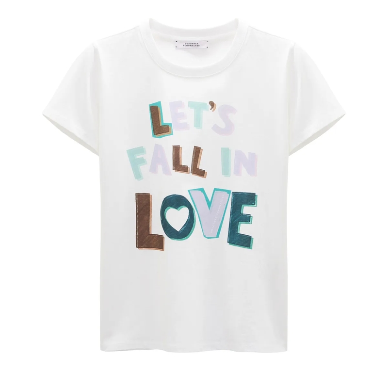 Dorothee Schumacher FALL IN LOVE shirt camellia white | T-Shirt