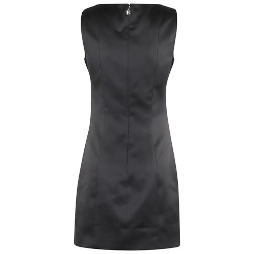 Rotate Mini robes Satin Flower Dress Black (Image 2)