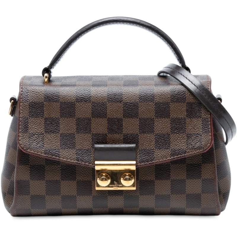 Louis Vuitton Schultertasche Damier Ebene Croisette braun