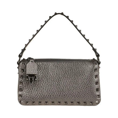 Valentino Schultertasche Small Rockstud Shoulder Bag Grey