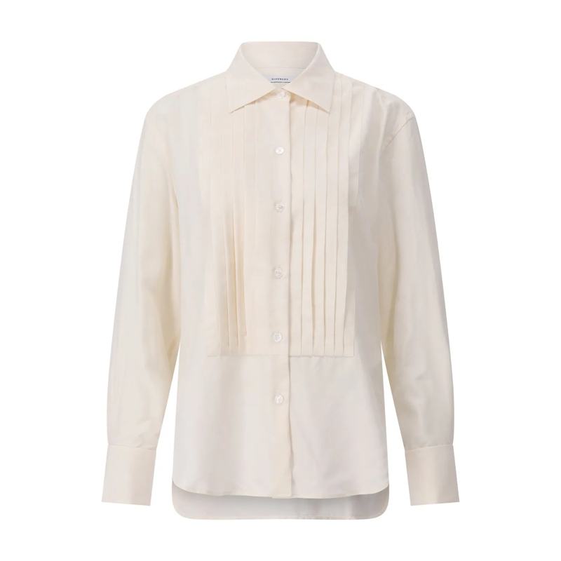 Givenchy Blouse Bluse aus Seide Creme