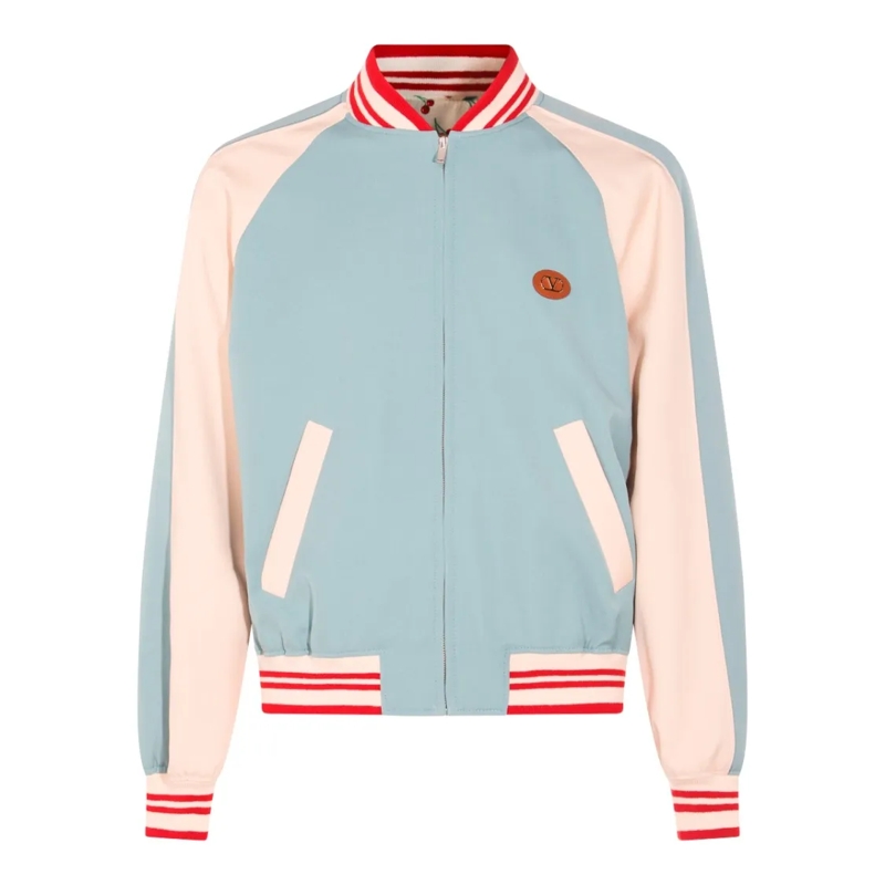 Valentino Garavani Bomberjack Multicolor Cotton Casual Jacket Multicolor