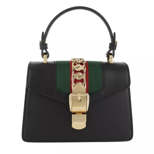 Gucci Sylvie Mini Bag Leather Nero Crossbody Bag