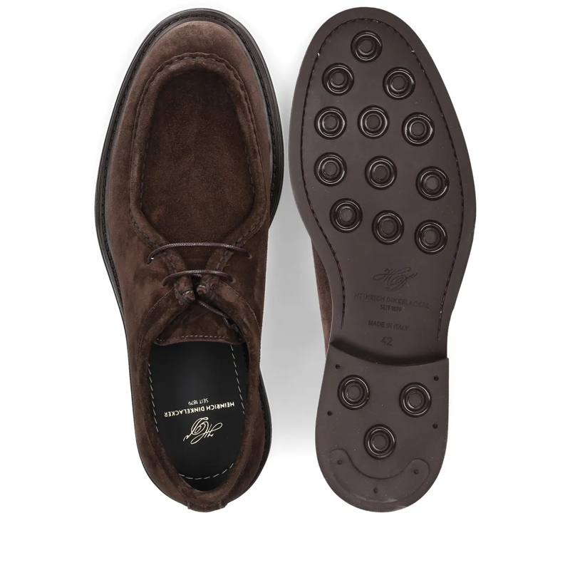 Heinrich Dinkelacker Schnürschuhe Schnürer Florenz Plain V dunkel-braun(Image 4)