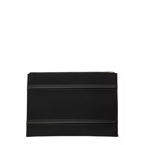 Alexander McQueen Black Pouch With Harness Detail In Nylon Black Pochette