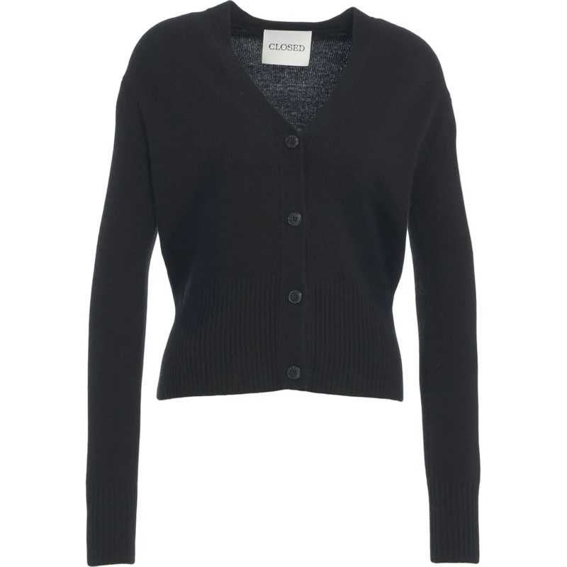 Closed  Wool cardigan schwarz