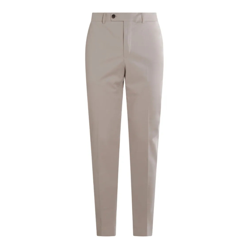 Incotex Pantalon de costume Tailored Fit Casual Trousers With Streamlined Silh Grey