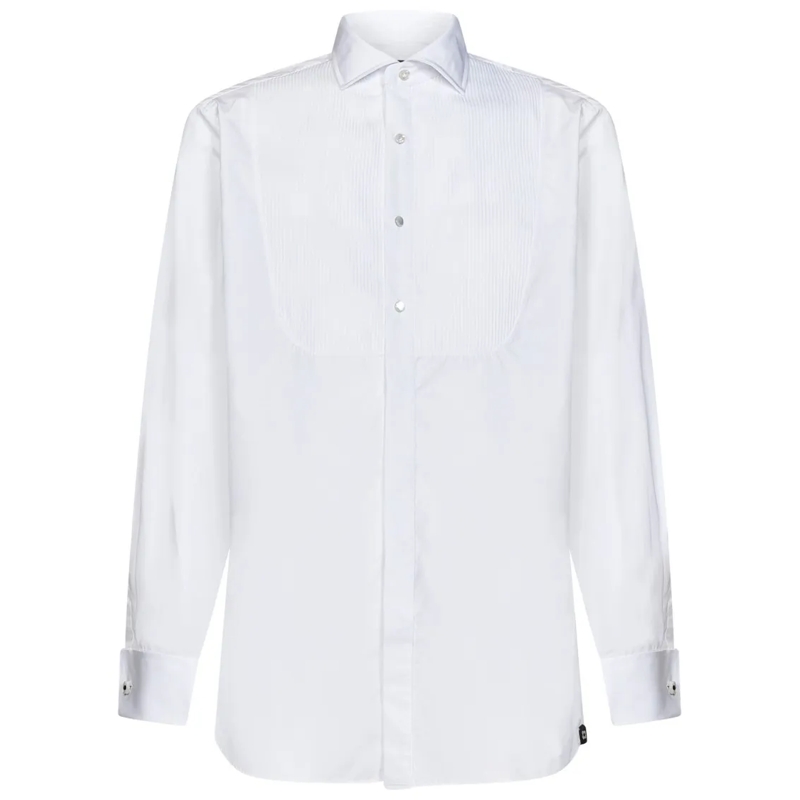 Lardini Hemd White Cotton Shirt White