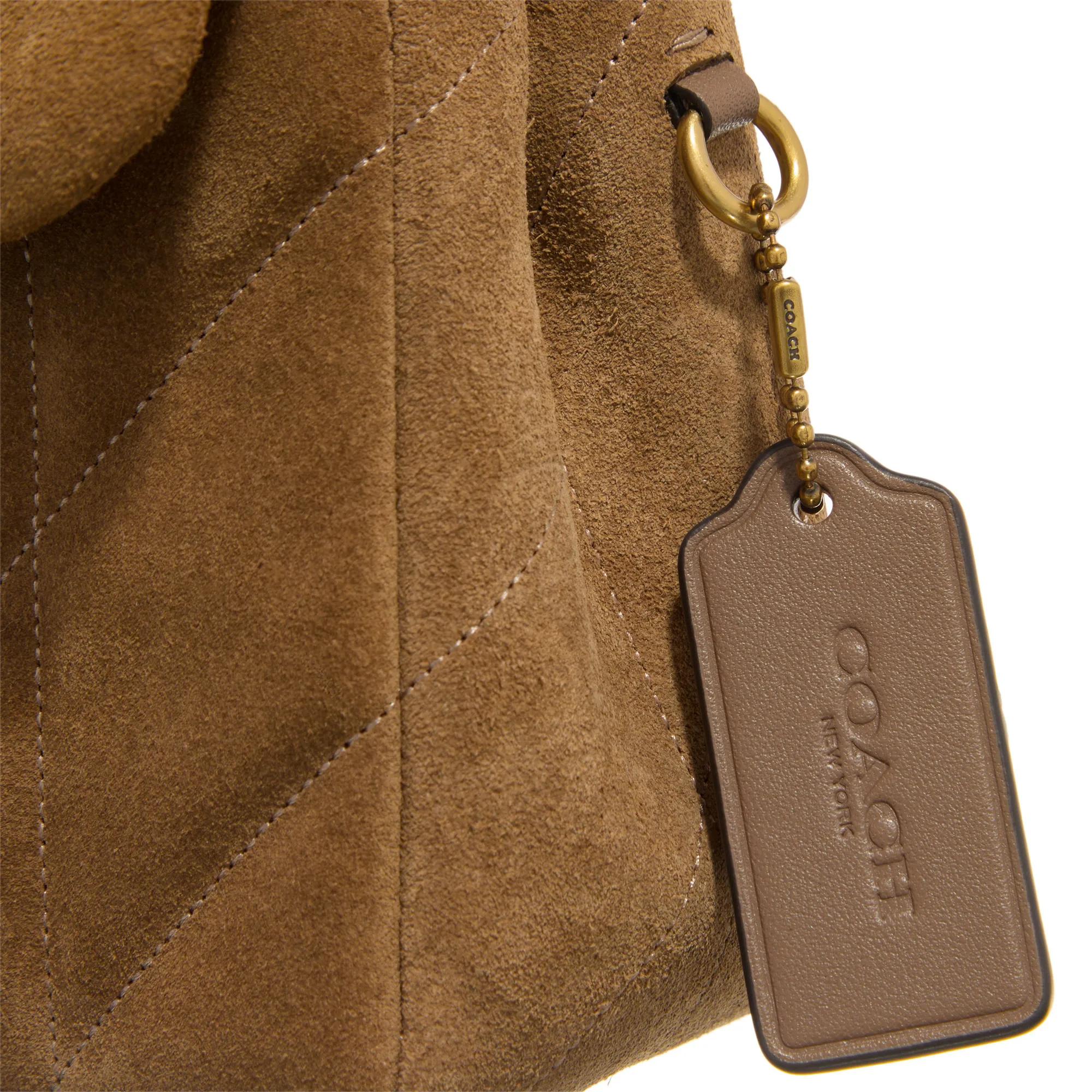 Coach Crossbody bags Quilted Suede Tabby Shoulder Bag 26 With Chain in bruin