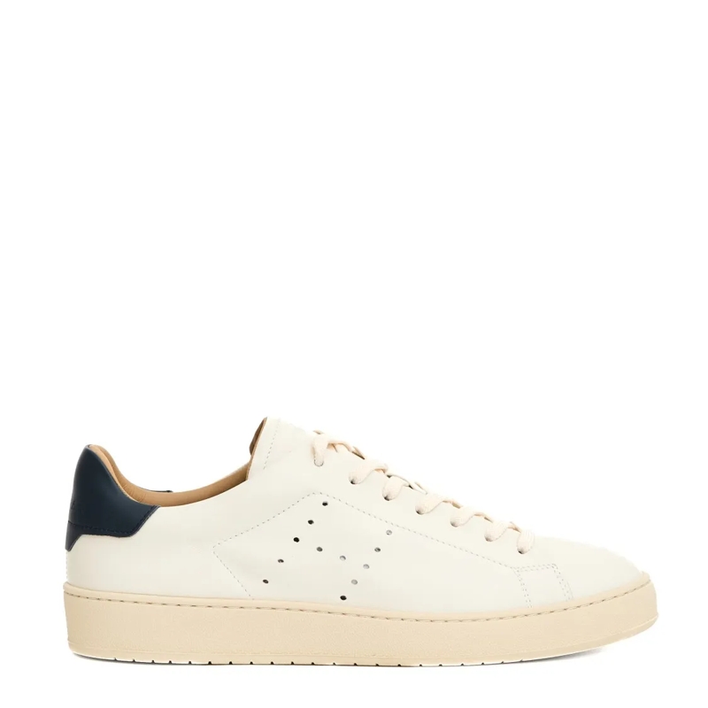 Hogan Lage-top sneaker Cassetta Pelle Bianco Sneakers With Contrasting Bl Neutrals