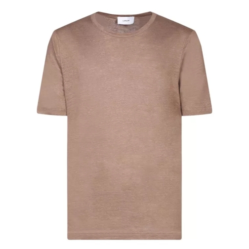 Lardini Linen T-Shirt Brown 
