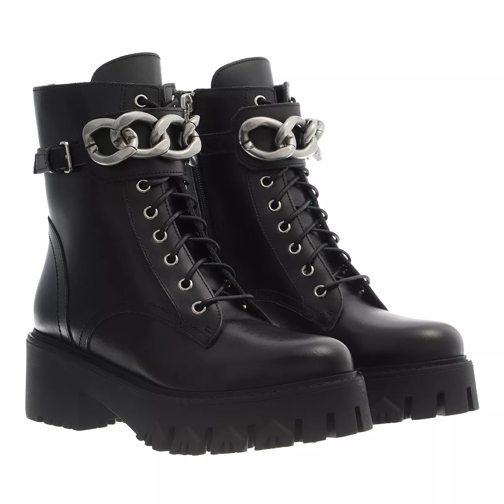 Patrizia Pepe Boots Black Silver Ankle Boot