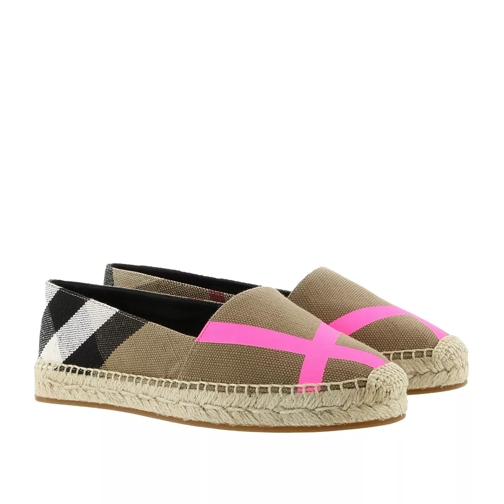 Burberry Hodgeson Espadrilles Fluo Bright Pink Slip-On Sneaker