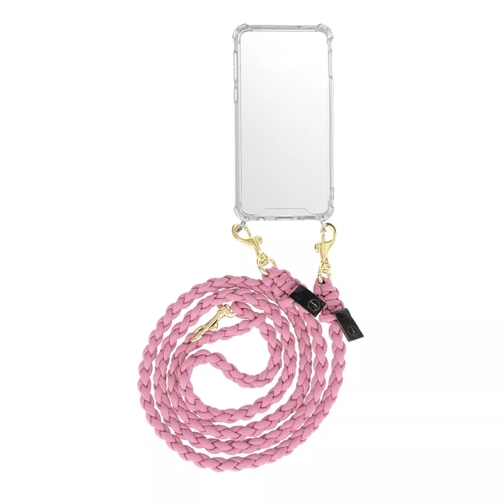 fashionette Smartphone Galaxy S10e Necklace Braided Rose Étui pour téléphone portable