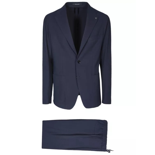 Tagliatore Cotton Suit Blue 