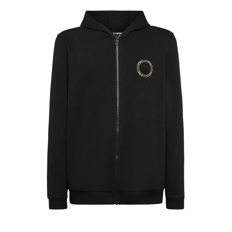 Plein Sport Sweatjacke Sweatjacke Mit Kapuze Tiger schwarz