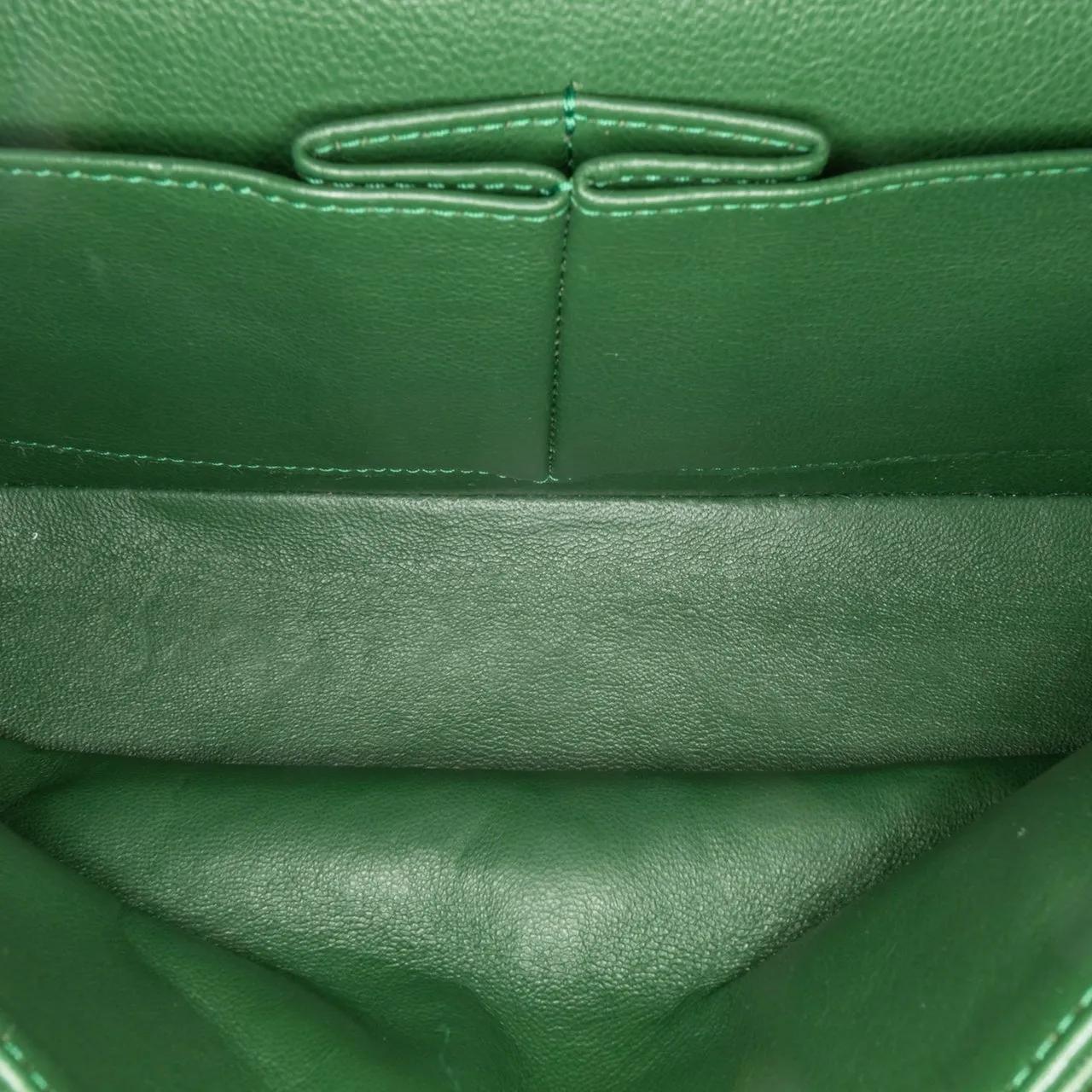 Chanel Hobo bags 2011 Medium Classic Patent Double Flap in groen