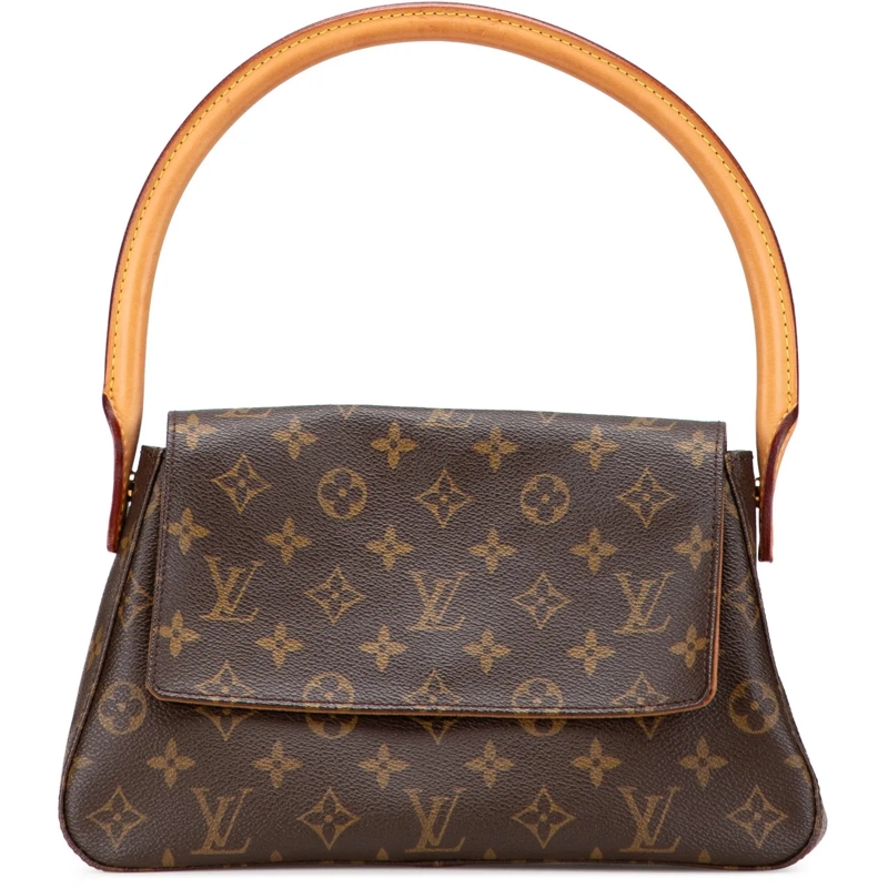 Louis Vuitton Schultertasche Monogram Mini Looping braun