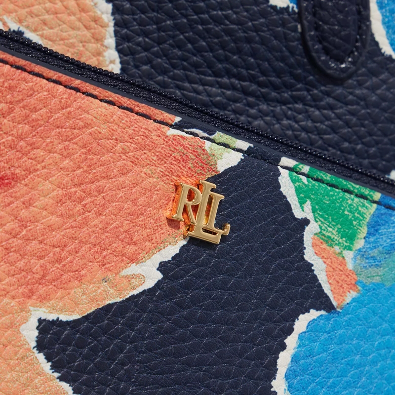 Lauren Ralph Lauren Shopper Rvrsble Tote Large Refined Navy/Island Lndscpe Flr(Image 5)