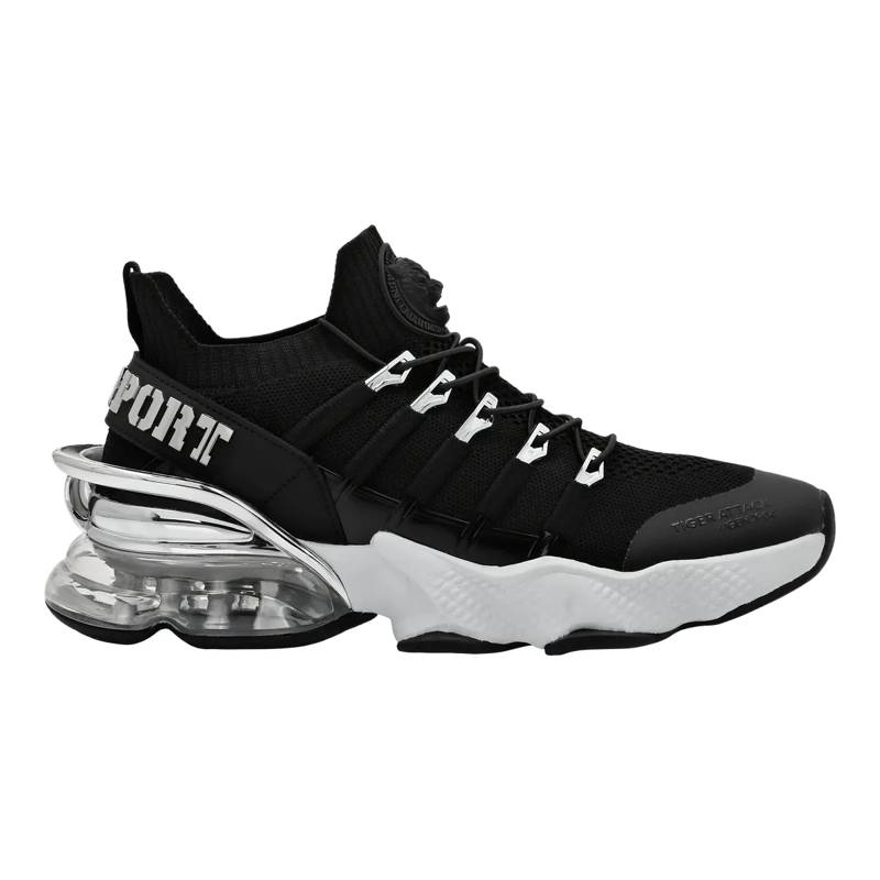 Plein Sport Low-Top-Sneaker Die Tiger Attack Gen. X.04 Laufschuhe sind dazu ko schwarz