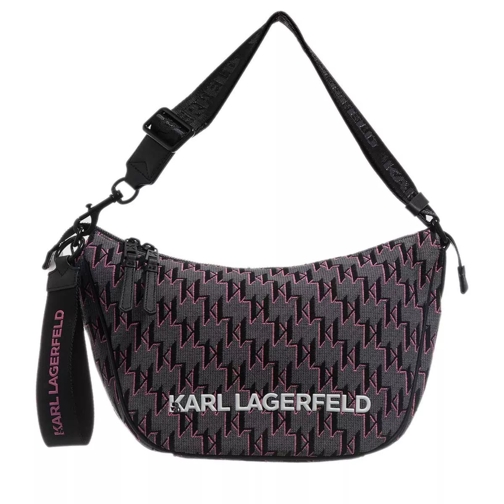 Karl Lagerfeld K/Monogram Jkrd Pink Md Hobo Pink Multi Hoboväska