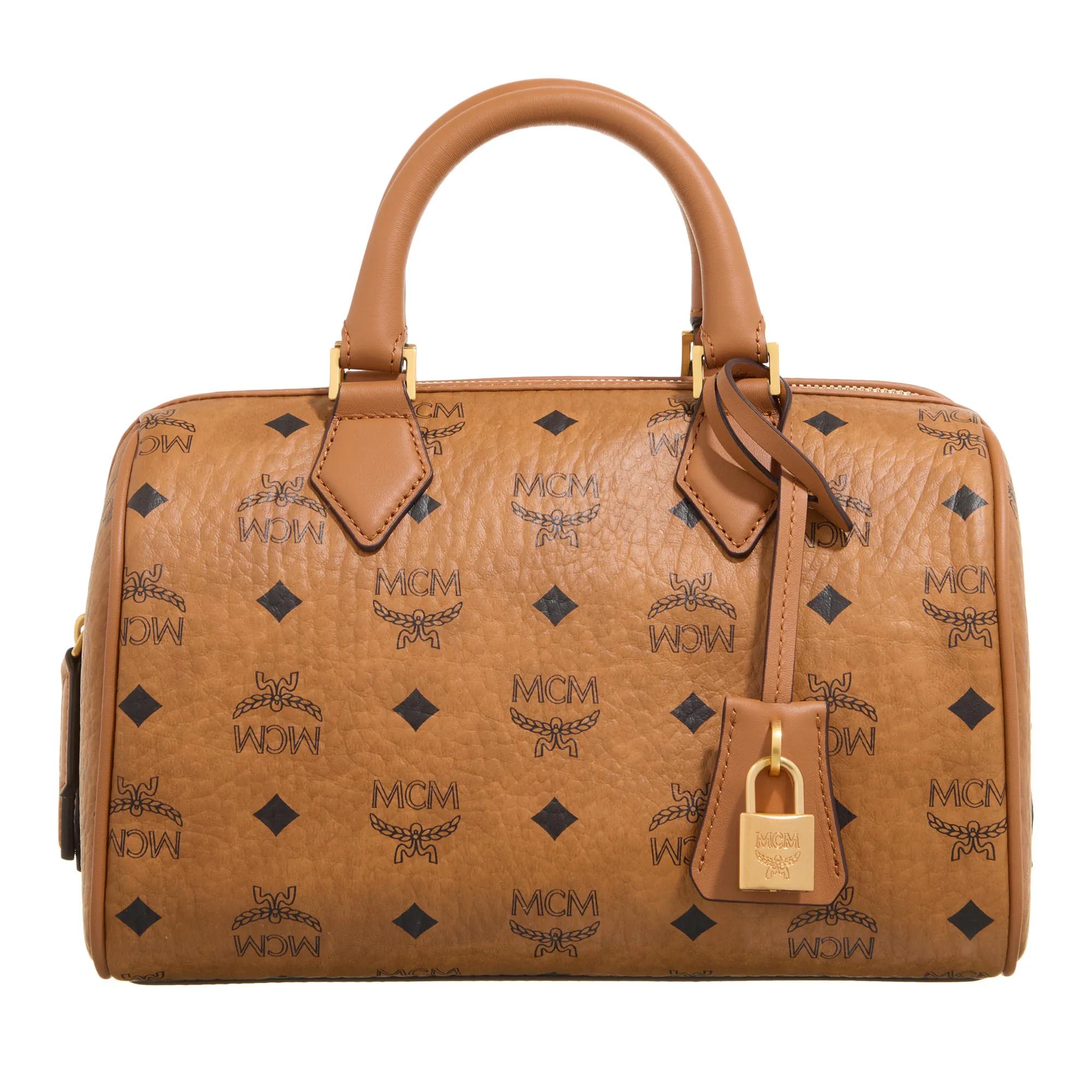 MCM Bowling Bags - Ella Visetos Boston Small - Gr. unisize - in Cognacbraun - für Damen