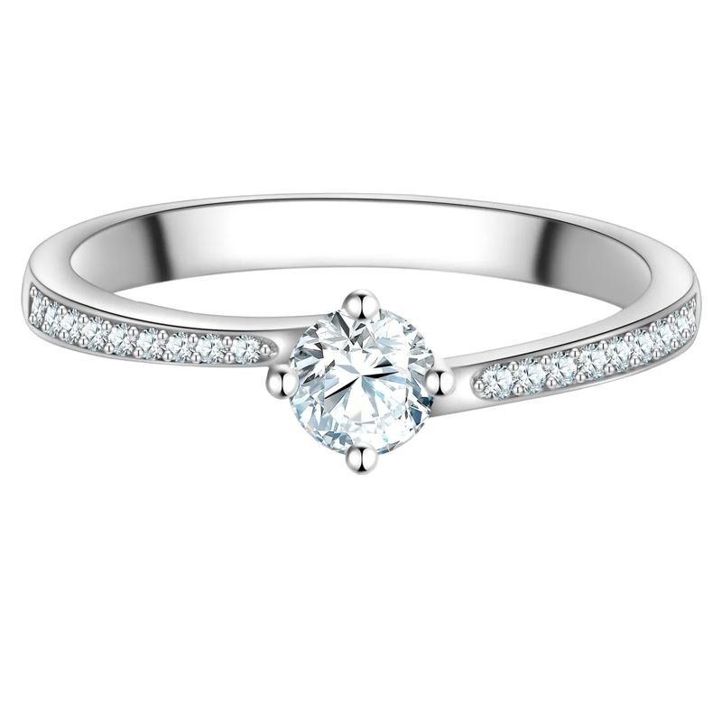 Trilani Ring Sterling Silber Ring Zirkonia silber