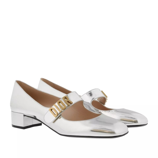 Christian Dior Baby-D Pumps 30 Leather Silver Pump
