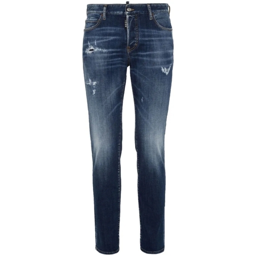 Dsquared2 Jeans Skinny Cut Distressed Effect Denim Jeans Blue