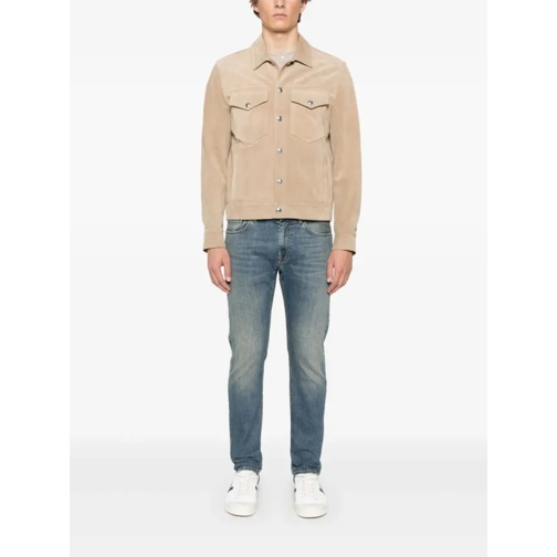Eleventy Veste de transition Taupe Calf Suede Jacket Neutrals (Image 2)