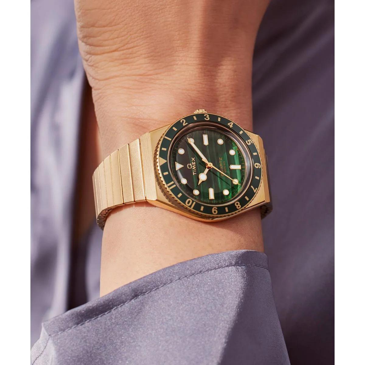 Thumbnail - Timex Uhren - Quarz-Analoguhr Q Timex® - Gr. unisize - in Grün - für Damen