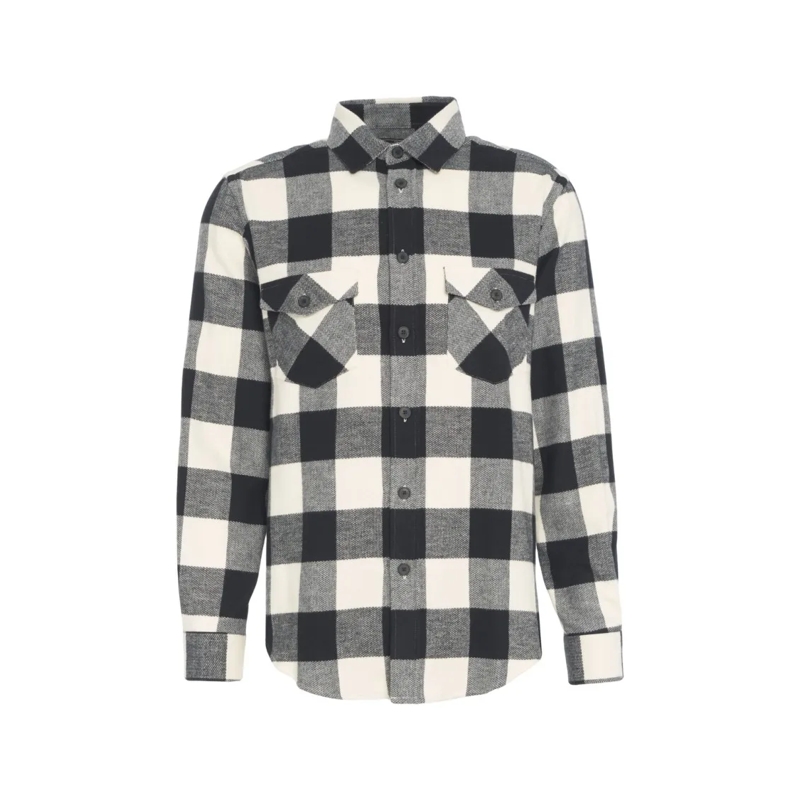 PORTUGUESE FLANNEL Overhemd Checkered Flannel Shirt With Button-Down Front Multicolor