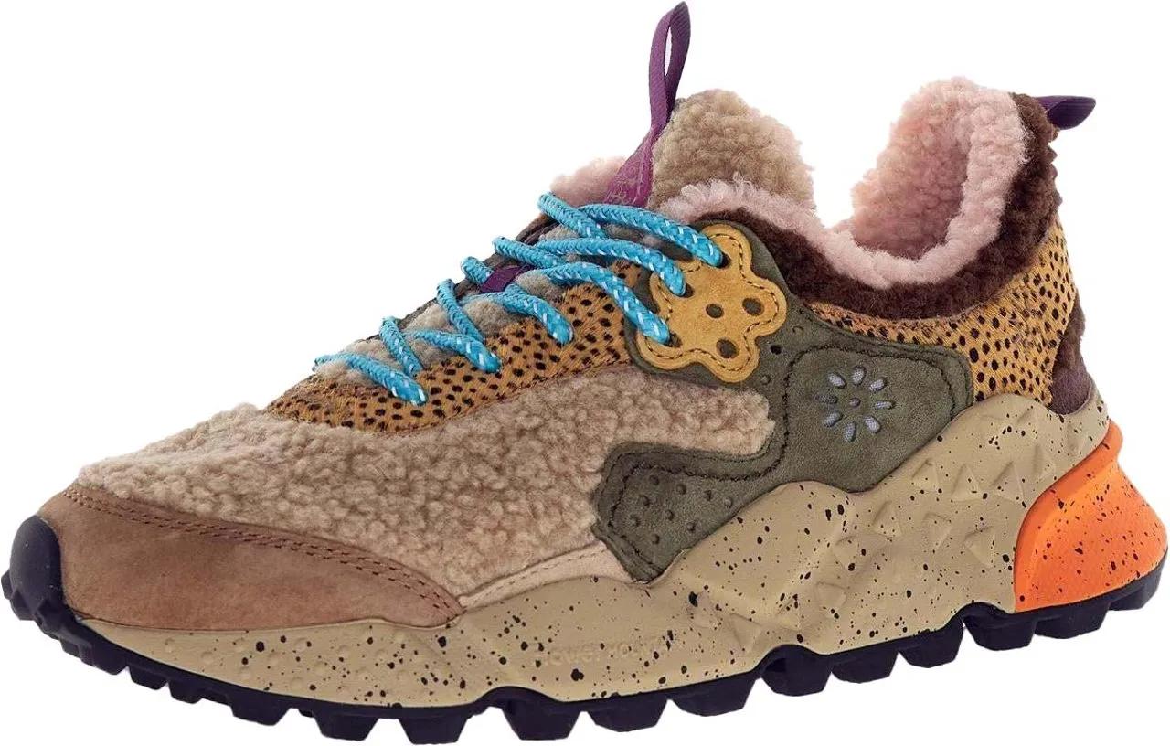 Thumbnail - Flower Mountain Low-Top Sneaker - Textured Shearling And Suede Sneakers - Gr. 39 (EU) - in Beige - für Damen