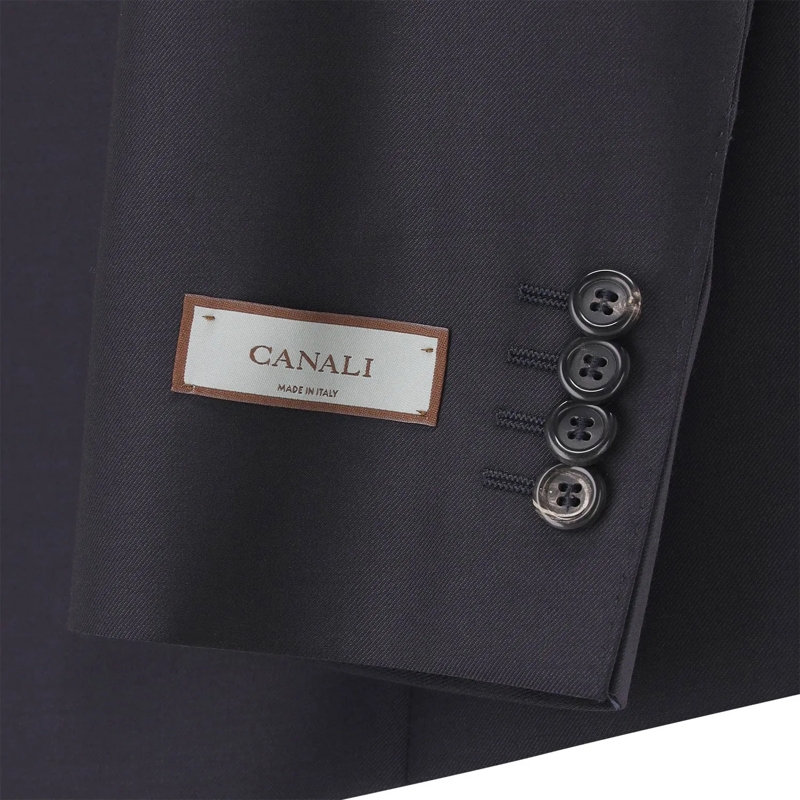 Canali Hosenanzug Anzug aus Wolle schwarz(Image 5)