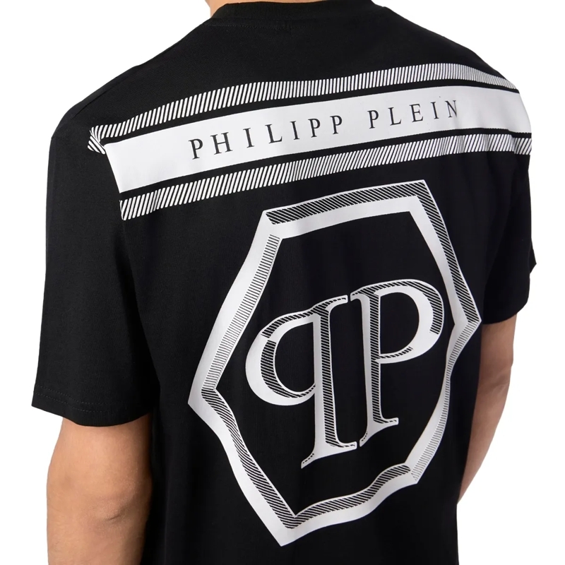 Philipp Plein T-Shirt Round Neck T-Shirt Stars Studs schwarz(Image 5)