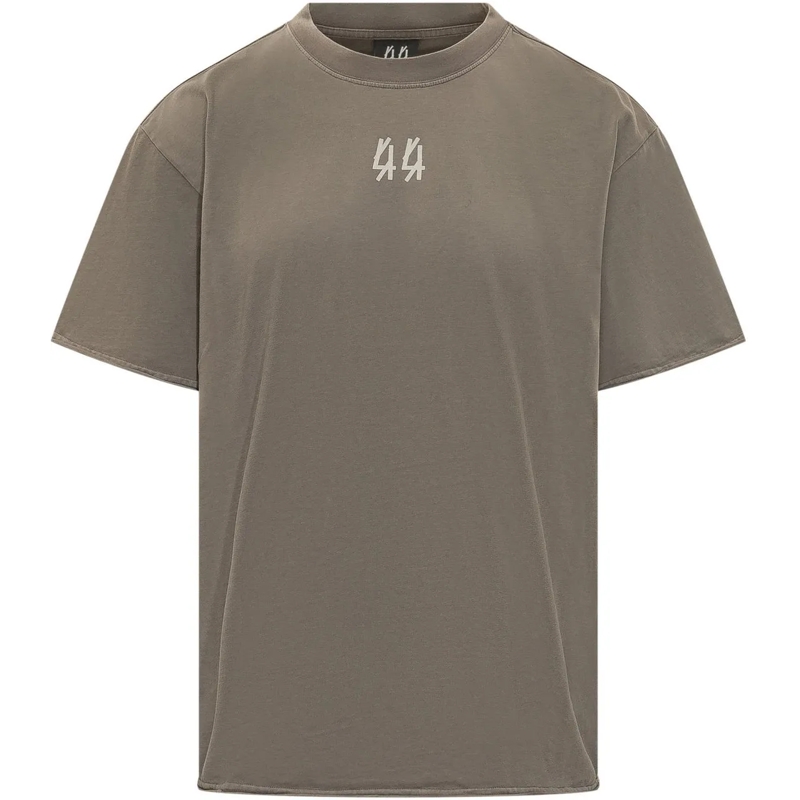 44 Label Group T-Shirt T-shirt con Logo Frontale taupe